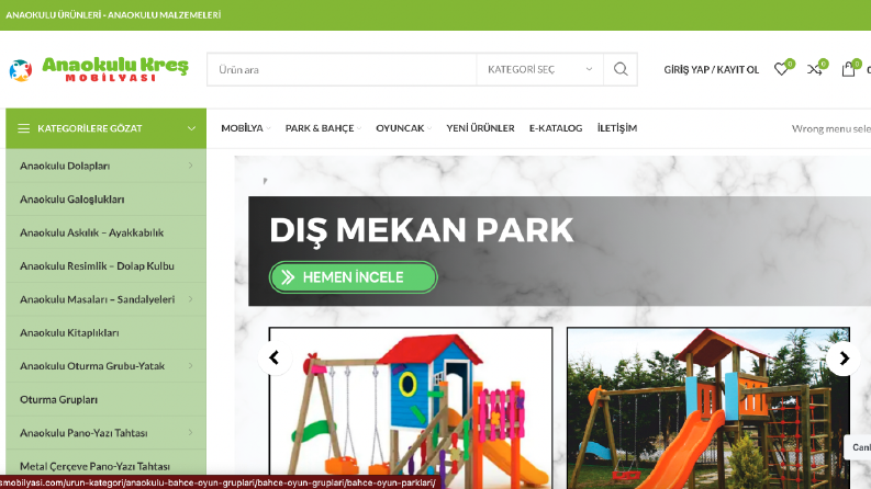 Mobilya Sektörüne Özel E-ticaret Sitesi