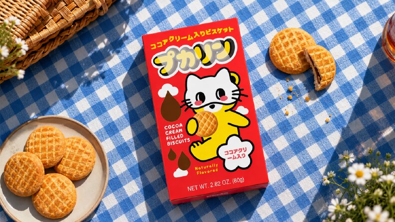 Kakaolu Kremalı Bisküvi Kutu Ambalaj Tasarımı