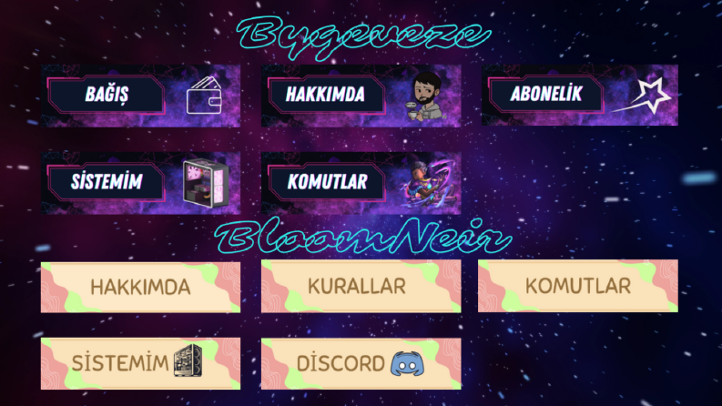 Twitch banner tasarımları