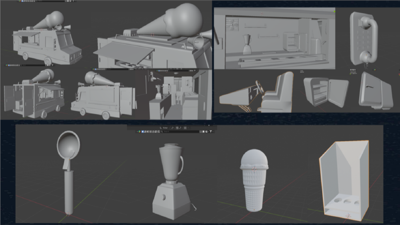 Blender - 3D Low Poly & Mid Poly Modelleme