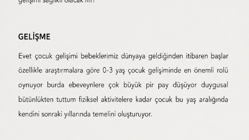 Çocuk gelişimi 