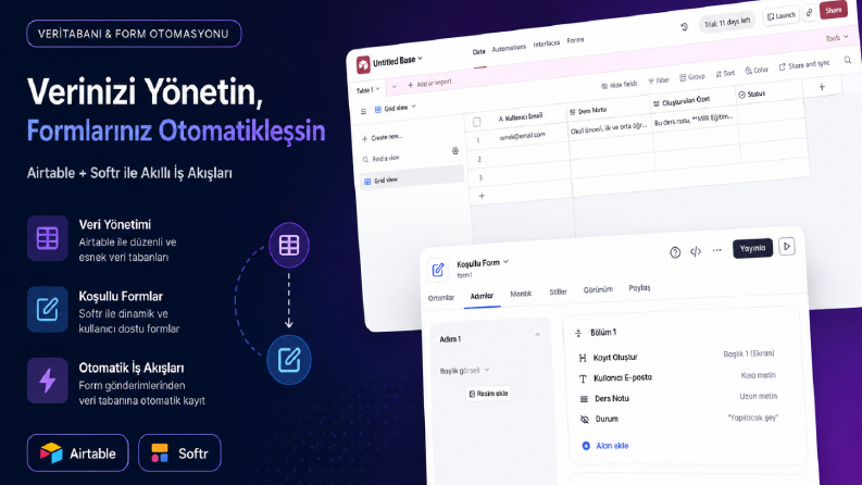 Softr, Airtable ve Make ile Otomatik Doküman ve Veri Yönetim
