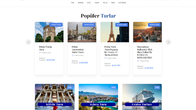 Tur Şirketi Tema Kurulumu ve Gerekli Css Düzenlemeleri