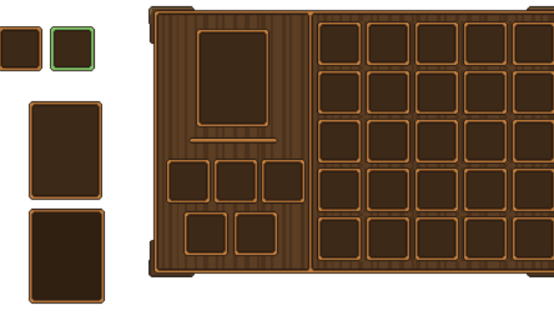 Pixel art oyun için Envanter UI