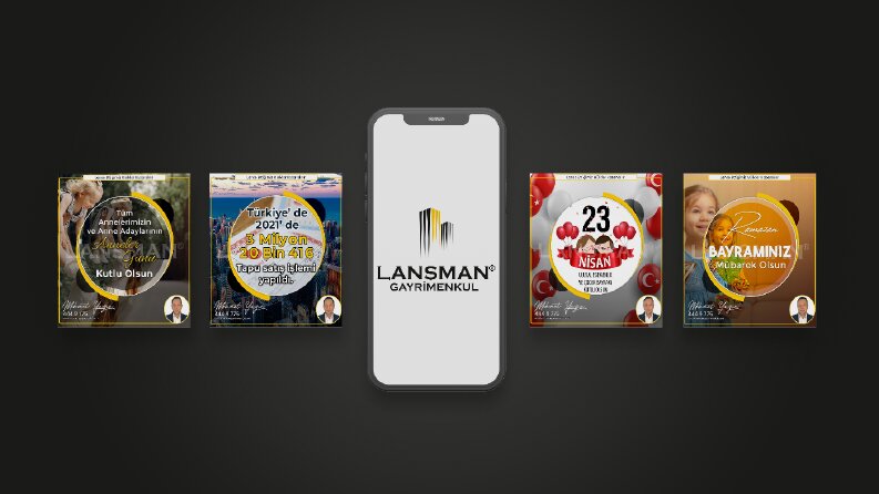Lansman Gayrimenkul / Sosyal Medya İçerik Tasarımları