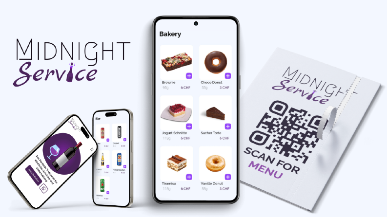 Midnight Service - Website QR Menü