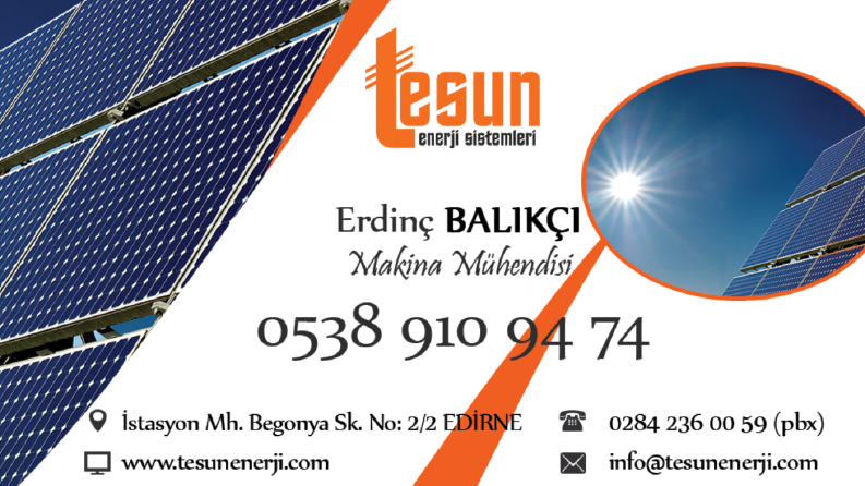 Tesun Enerji Kartvizit