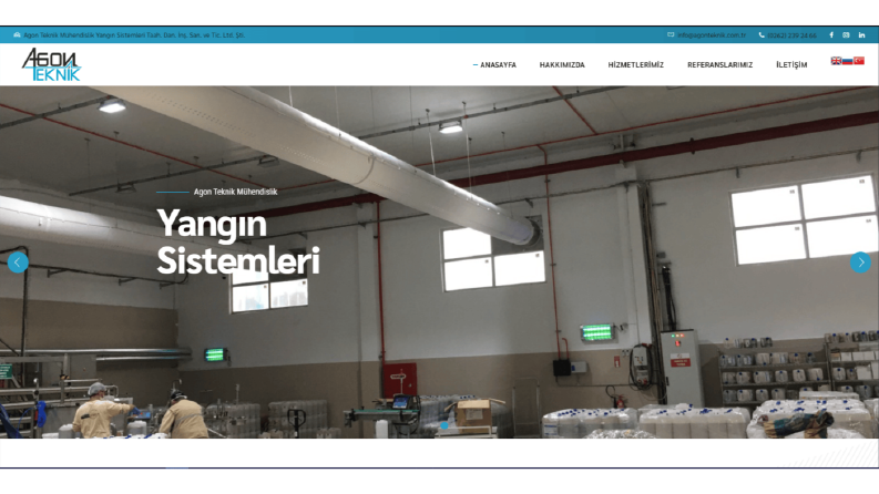 Agon Teknik Websitesi