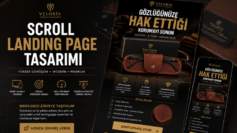 Deri Gözlük Kılıfı Yaprak Site Tasarımı