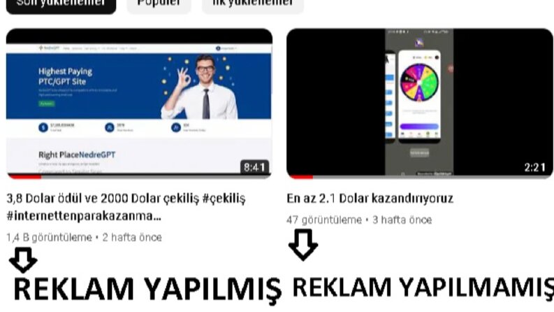 Youtube izlenme 