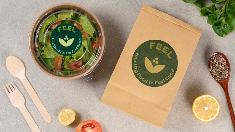 Logo ve ambalaj mockup