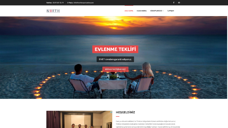 Web site ve yönetici paneli