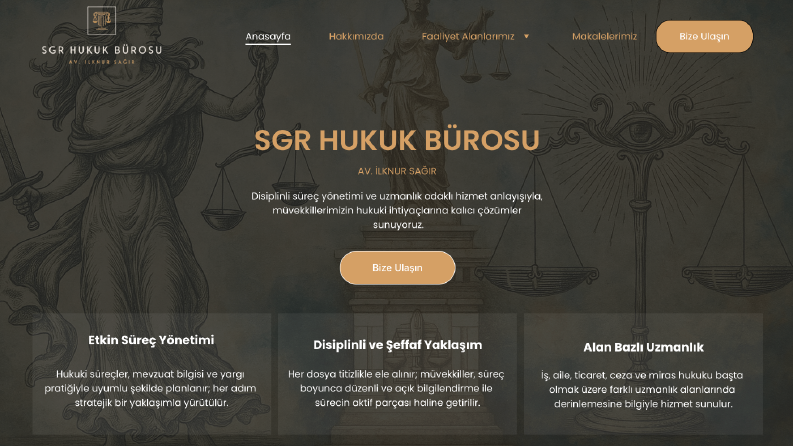 Avukat İlknur Sağır Web Site & SEO