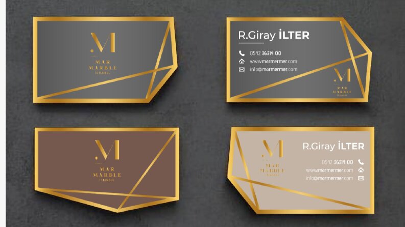 MAR Marble İle Kartvizit Çalışmamız