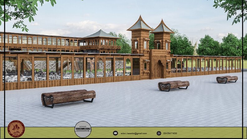 AD Mimarlık Ahşap restoran ve cafe projemiz