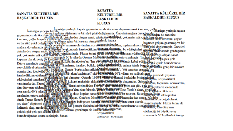 Sanatta Kültürel Bir Başkaldırı:Fluxus