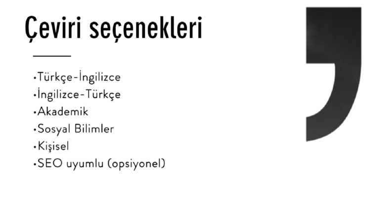 Çeviri çeşitleri