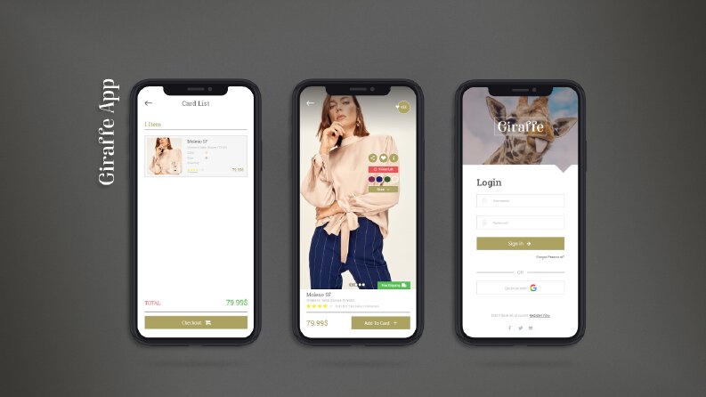 Giraffee E-ticaret UI Tasarımı