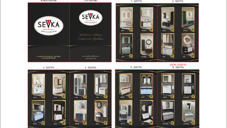 Sevka Mobilya Katalog Tasarımı