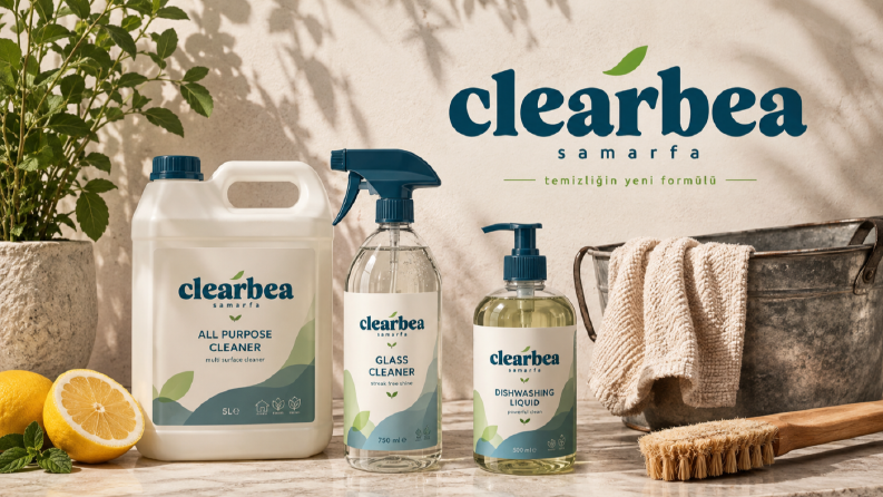 Clearbea | Temizlik Ürünleri Logo & Marka Kimliği