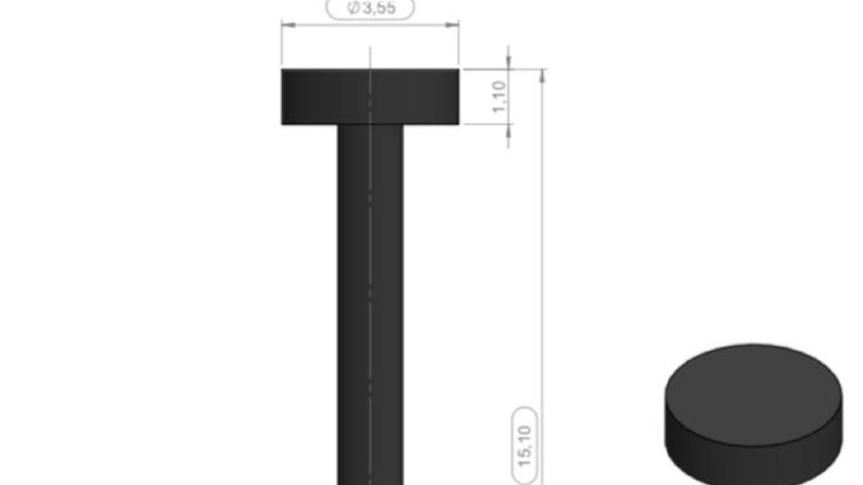 3D Baskı – Hassas Mikro Parça (Buton Tasarımı)
