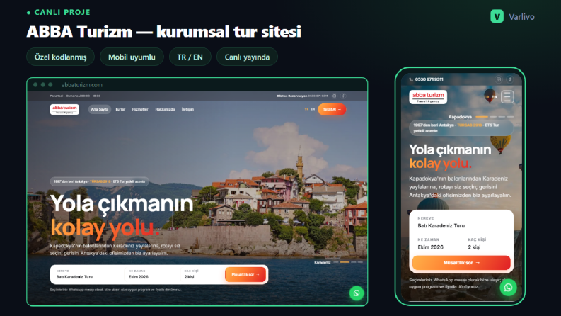 Web Sitesi ve Web Uygulaması Çalışmalarım