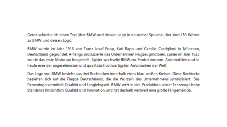 BMW - Deustch