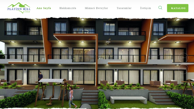 İnşaat tanıtım sitesi