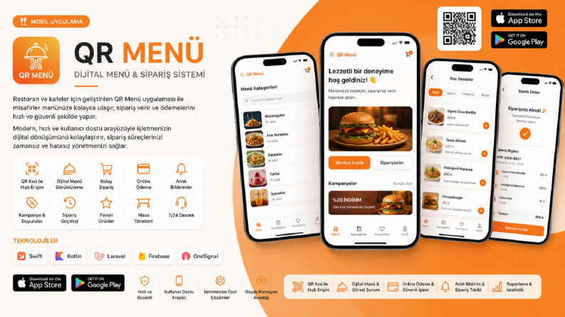 QR Menü & Dijital Sipariş Sistemi