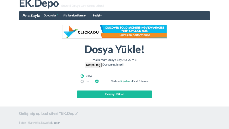 Dosya Yükleme/İndirme Scripti (veritabansız)
