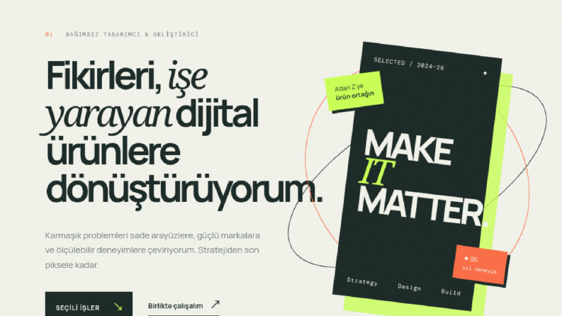 HTML & CSS ile Sıfırdan Kodlanmış Tanıtım Sayfası