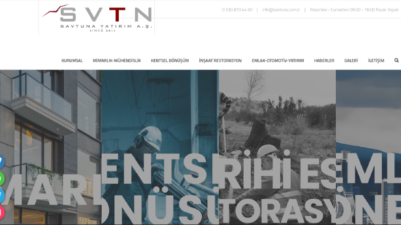 Savtuna Yatırım Firması Websitesi