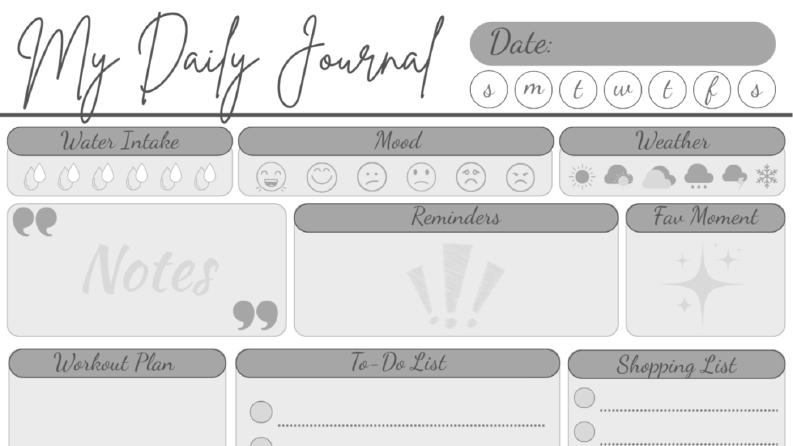 Örnek Digital Planner Tasarımı