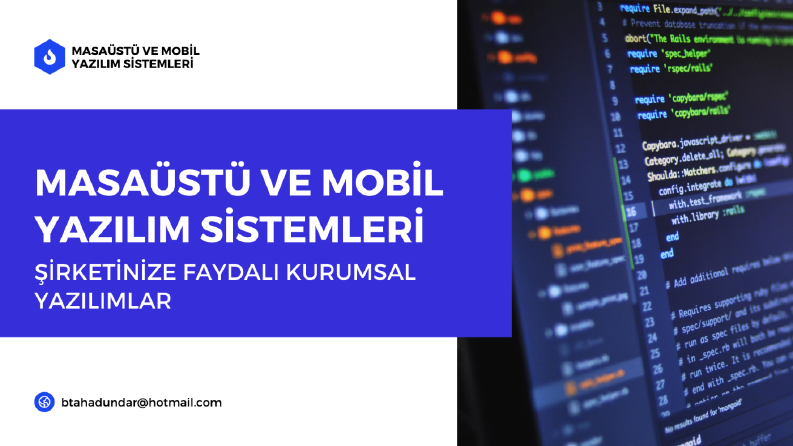 Muhasebe, İnsan Kaynakları, Stok Takip Masaüstü Uygulamaları