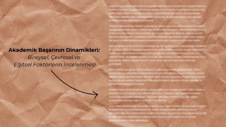 Akademik Başarının Dinamikleri
