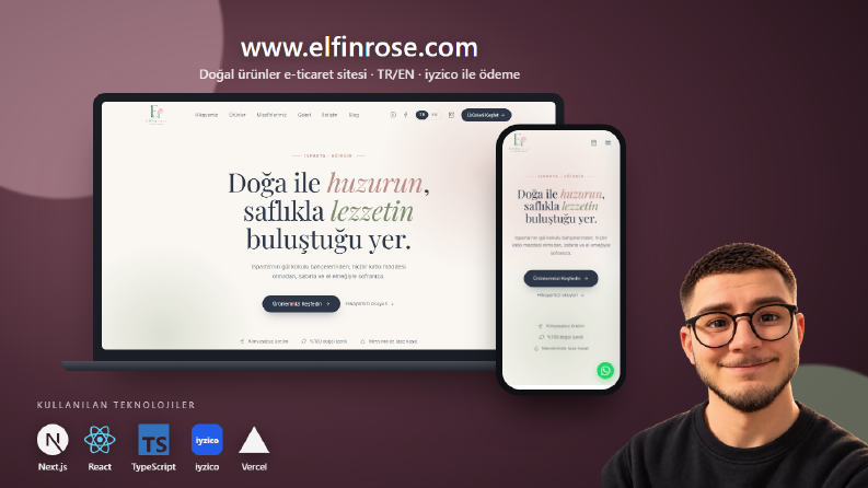 Elfinrose - Doğal Ürünler E-Ticaret Sitesi (iyzico)