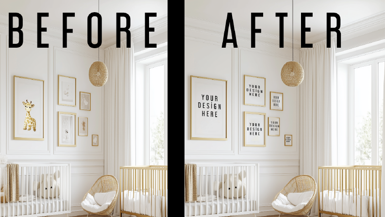 Bir müşterim için resimi mockup haline getirdiğim çalışmalar