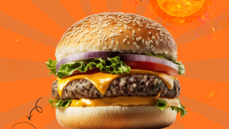 Hamburger sosyal medya tasarımı