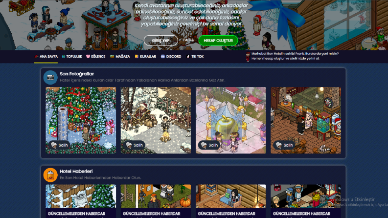 Habbo Hotel Web Template