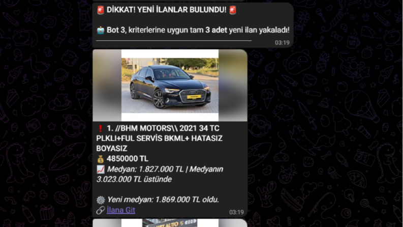 İkinci el fırsat takip ve analiz botu