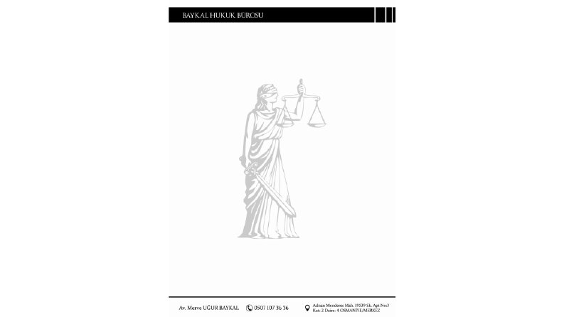 HUKUK BÜROSU - ANTETLİ KAĞIT