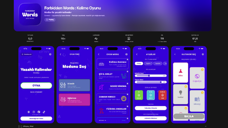 Eğlenceyi Cebinize Taşıyan Oyun: Yasaklı Kelimeler