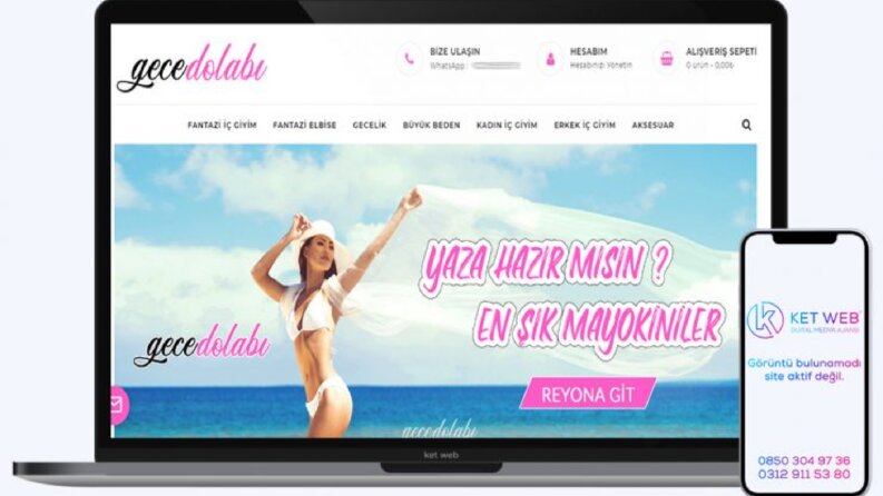 Gece dolabı e-ticaret sitesi