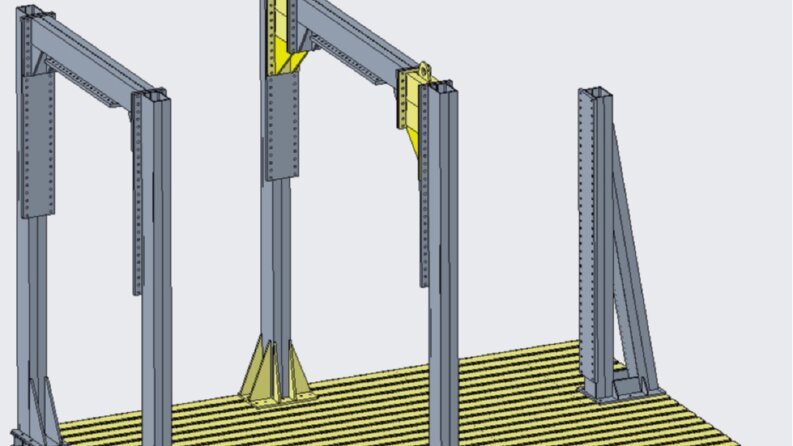 Traktör - iş makinası statik ve dinamik test standı