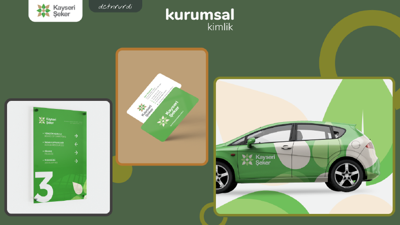 Kayseri Şeker için yaptığımız kurumsal kimlik tasarımı