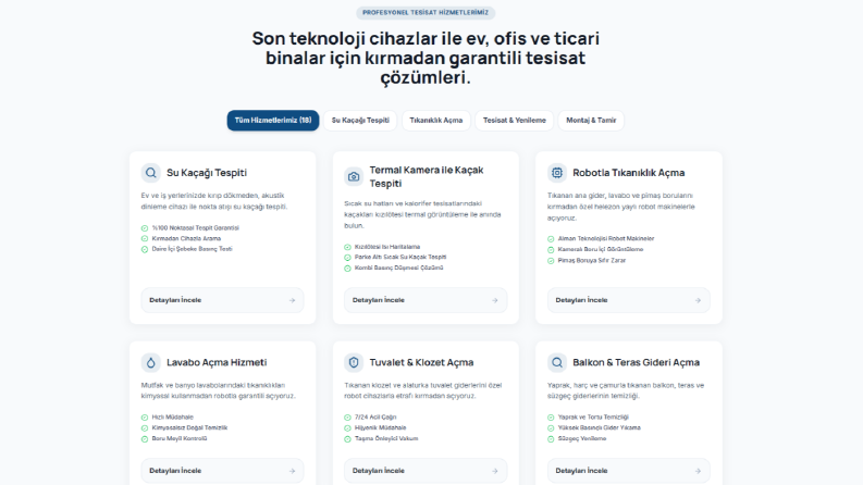 Su tesisatçı sitesi