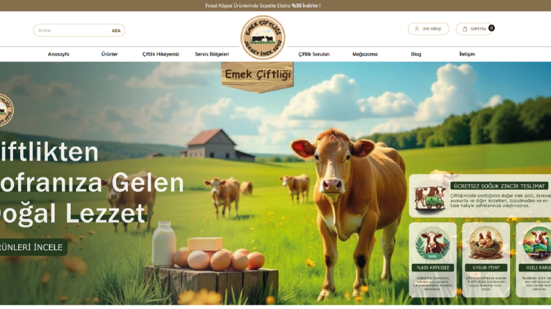 Ticimax E-Ticaret Site Kurulumu - Emek Çiftliği