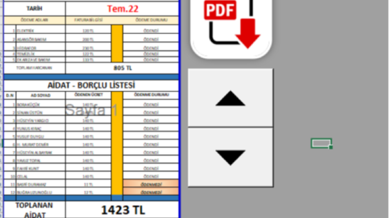 Site Yönetimi Gelir Gider Programı