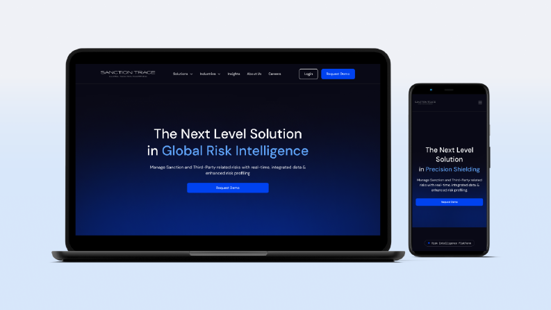 Sanction Trace – Website Design
