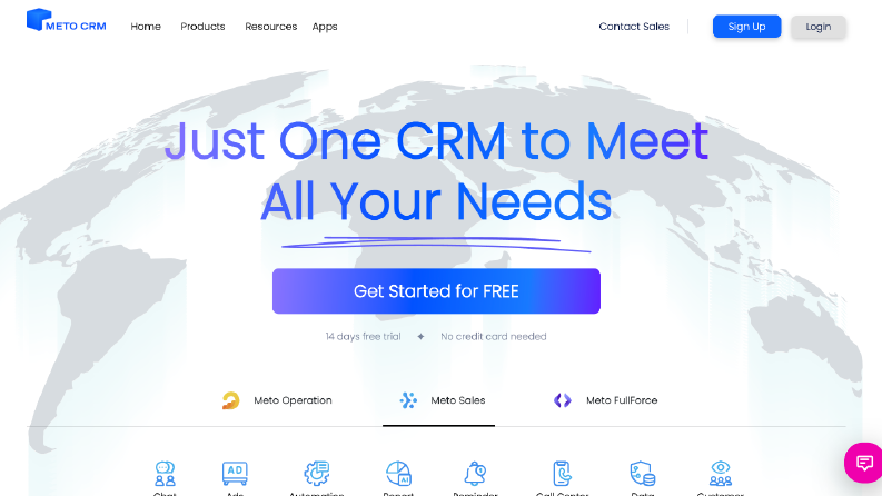 MetoCrm Websitesi